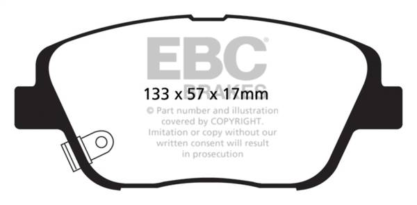 EBC Brakes - EBC Brakes Greenstuff 2000 Series Sport Brake Pads DP21864