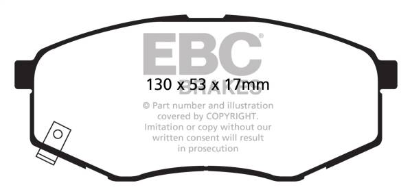 EBC Brakes - EBC Brakes Greenstuff 2000 Series Sport Brake Pads DP21866