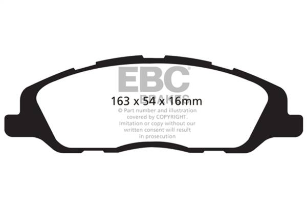 EBC Brakes - EBC Brakes Greenstuff 2000 Series Sport Brake Pads DP21868