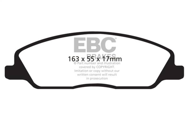 EBC Brakes - EBC Brakes Greenstuff 2000 Series Sport Brake Pads DP21869