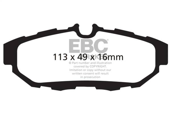 EBC Brakes - EBC Brakes Greenstuff 2000 Series Sport Brake Pads DP21870