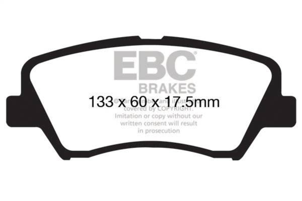 EBC Brakes - EBC Brakes Greenstuff 2000 Series Sport Brake Pads DP21874