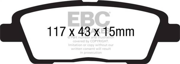 EBC Brakes - EBC Brakes Greenstuff 2000 Series Sport Brake Pads DP21881