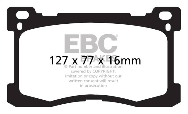 EBC Brakes - EBC Brakes Greenstuff 2000 Series Sport Brake Pads DP21882