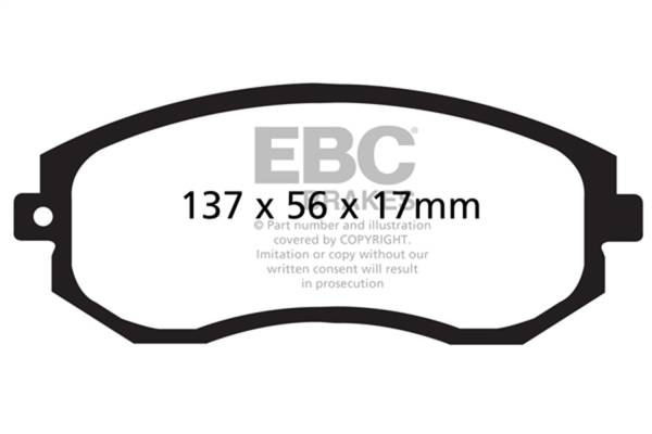 EBC Brakes - EBC Brakes Greenstuff 2000 Series Sport Brake Pads DP21884