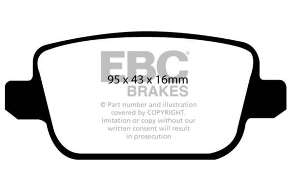 EBC Brakes - EBC Brakes Greenstuff 2000 Series Sport Brake Pads DP21933