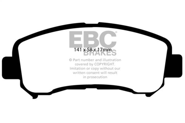 EBC Brakes - EBC Brakes Greenstuff 2000 Series Sport Brake Pads DP21954