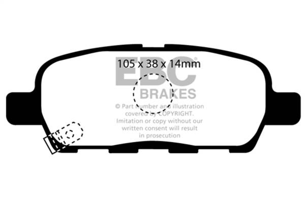 EBC Brakes - EBC Brakes Greenstuff 2000 Series Sport Brake Pads DP21955