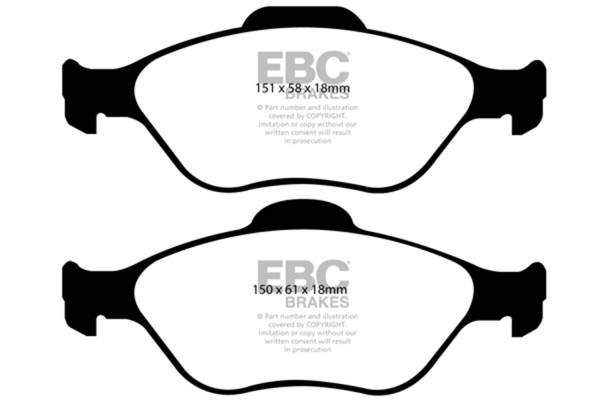 EBC Brakes - EBC Brakes Greenstuff 2000 Series Sport Brake Pads