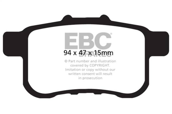 EBC Brakes - EBC Brakes Greenstuff 2000 Series Sport Brake Pads DP21987