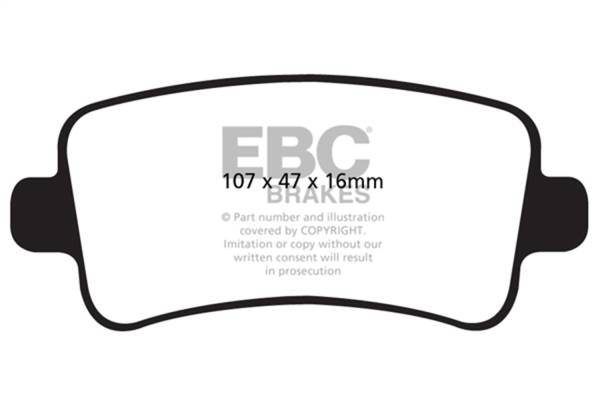 EBC Brakes - EBC Brakes Greenstuff 2000 Series Sport Brake Pads DP22016