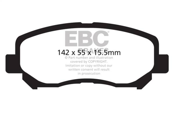 EBC - EBC 12+ Mazda CX-5 2 Greenstuff Front Brake Pads - DP22134