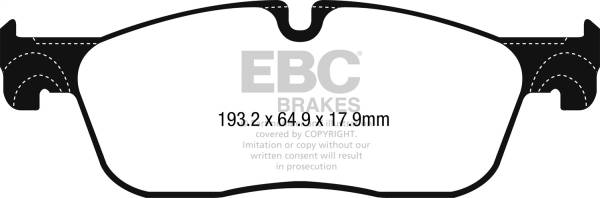 EBC Brakes - EBC Brakes Greenstuff 2000 Series Sport Brake Pads