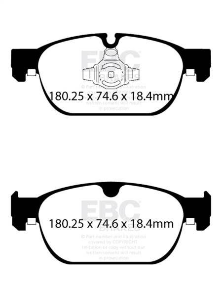 EBC - EBC 2017+ Volvo S90 2.0L Turbo Greenstuff Front Brake Pads - DP22260