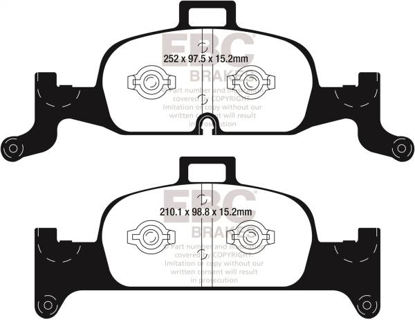 EBC Brakes - EBC Brakes Greenstuff 2000 Series Sport Brake Pads