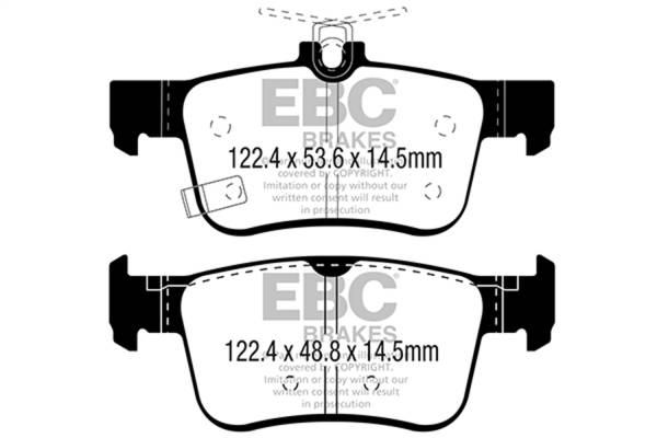 EBC - EBC 2016+ Honda Civic Coupe 1.5L Turbo Greenstuff Rear Brake Pads - DP22301