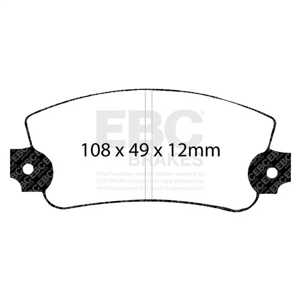 EBC - EBC 75-81 Lancia Beta 1.8L Greenstuff Rear Brake Pads - DP2231