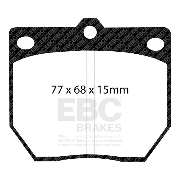 EBC - EBC 70-74 Datsun 240Z 2.4 Greenstuff Front Brake Pads - DP2273