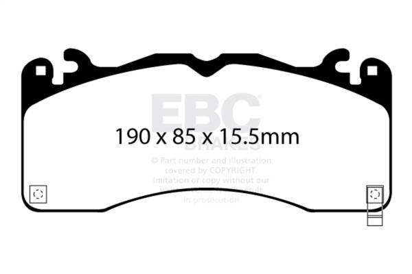 EBC - EBC Brakes Greenstuff 2000 Series Sport Brake Pads DP23040