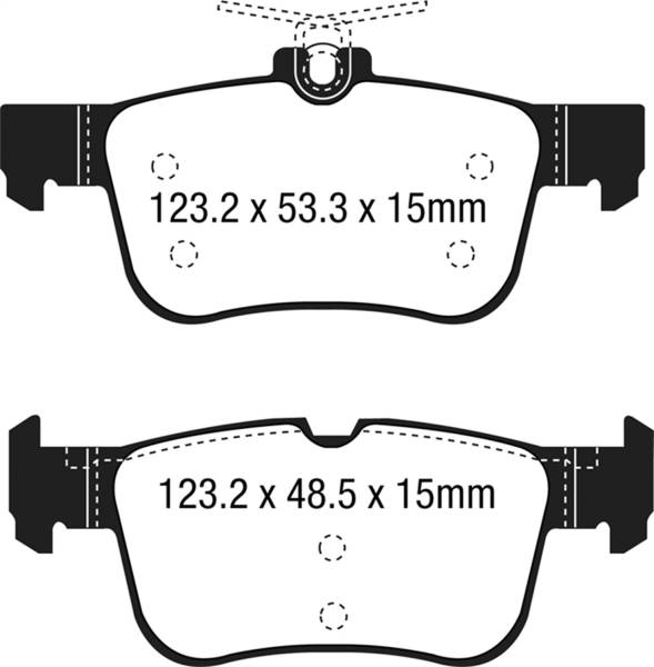 EBC - EBC 15+ Ford Edge 2.0 Turbo FWD Greenstuff Rear Brake Pads - DP23047