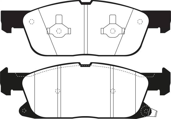 EBC - EBC 2016+ Lincoln Continental (10th Gen) 2.7L Twin Turbo Greenstuff Front Brake Pads - DP23072