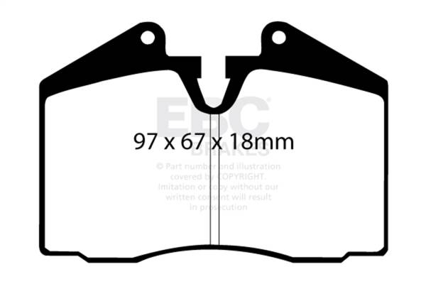 EBC Brakes - EBC Brakes Greenstuff 2000 Series Sport Brake Pads