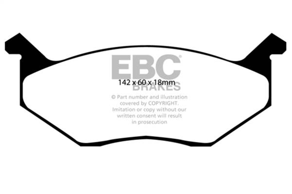 EBC - EBC 80-83 Chrysler Cordoba 3.7 Greenstuff Front Brake Pads - DP2678