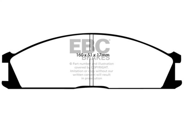 EBC - EBC 92-97 Subaru SVX 3.3 Greenstuff Front Brake Pads - DP2691