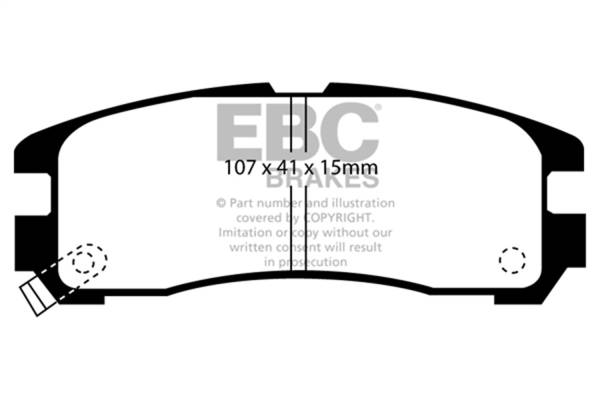 EBC - EBC 95-99 Chrysler Sebring Coupe 2.0 Greenstuff Rear Brake Pads - DP2738