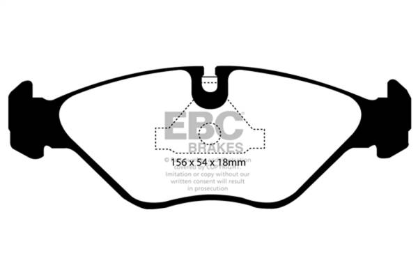 EBC - EBC 90-98 Saab 9000 2.0 Greenstuff Front Brake Pads - DP2751