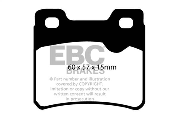 EBC - EBC 94-96 Saab 900 2.0 Turbo Greenstuff Rear Brake Pads - DP2761