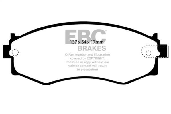 EBC - EBC 91-97 Infiniti G20 2.0 Greenstuff Front Brake Pads - DP2792