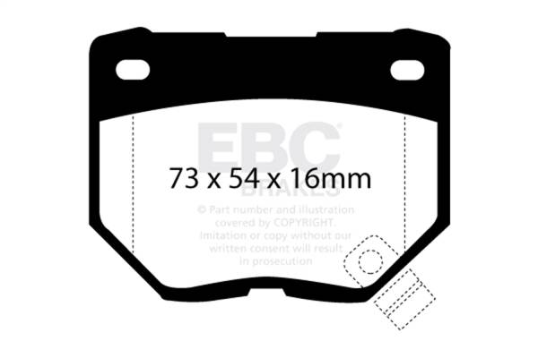 EBC - EBC 98-03 Nissan Skyline (R34) 2.5 GT (200) Greenstuff Rear Brake Pads - DP2826