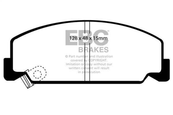 EBC - EBC 84-85 Honda Accord Sedan 1.8 Greenstuff Front Brake Pads - DP2911