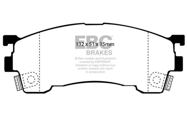 EBC - EBC 93-97 Ford Probe 2.0 16v Greenstuff Front Brake Pads - DP2971