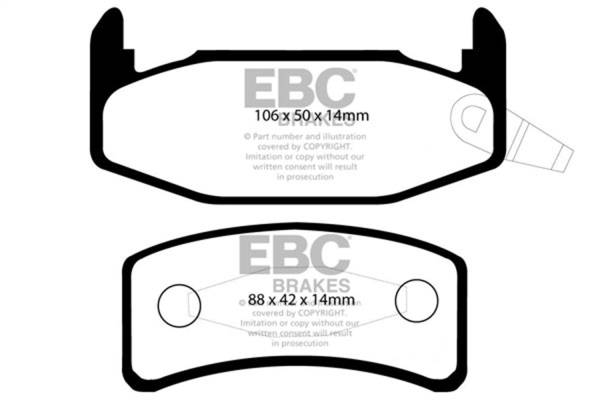 EBC Brakes - EBC Brakes Greenstuff 2000 Series Sport Brake Pads