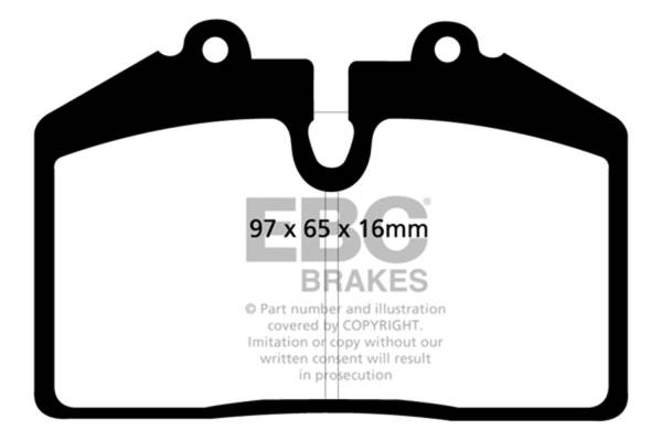 EBC Brakes - EBC Brakes Redstuff Ceramic Low Dust Brake Pads