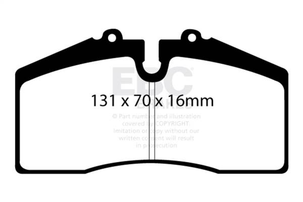 EBC Brakes - EBC Brakes Redstuff Ceramic Low Dust Brake Pads