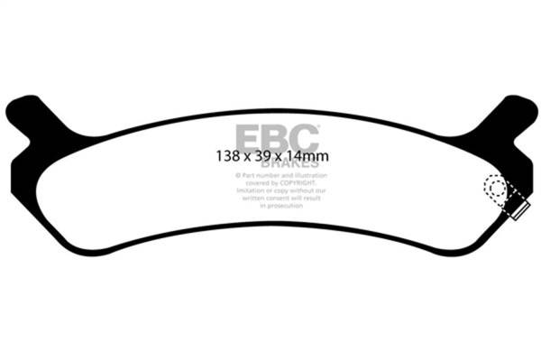 EBC Brakes - EBC Brakes Redstuff Ceramic Low Dust Brake Pads DP31017C