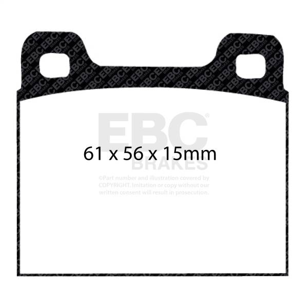 EBC Brakes - EBC Brakes Redstuff Ceramic Low Dust Brake Pads