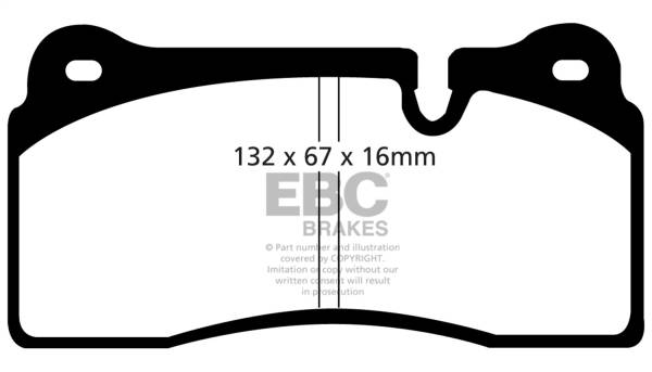 EBC Brakes - EBC Brakes Redstuff Ceramic Low Dust Brake Pads