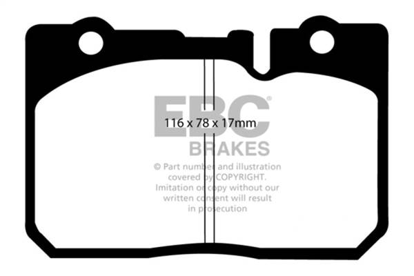 EBC Brakes - EBC Brakes Redstuff Ceramic Low Dust Brake Pads DP31154C