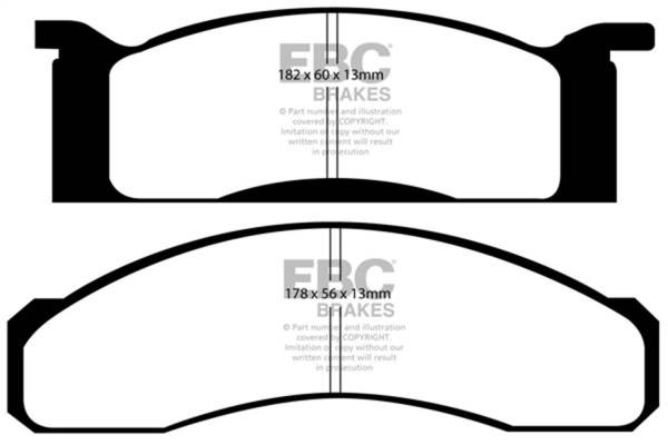 EBC Brakes - EBC Brakes Redstuff Ceramic Low Dust Brake Pads DP31158C