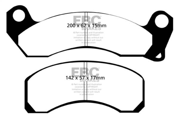 EBC Brakes - EBC Brakes Redstuff Ceramic Low Dust Brake Pads DP31163C