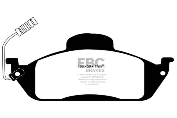 EBC Brakes - EBC Brakes Redstuff Ceramic Low Dust Brake Pads