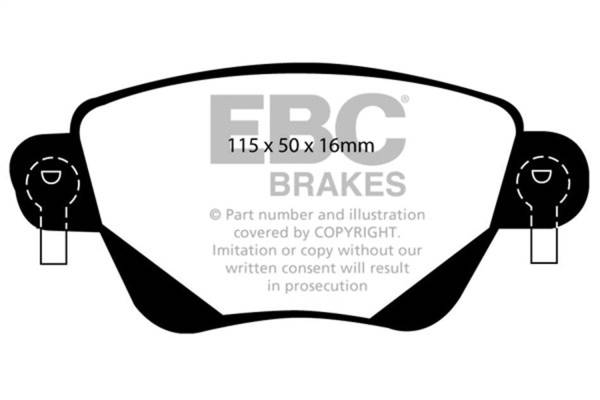 EBC Brakes - EBC Brakes Redstuff Ceramic Low Dust Brake Pads