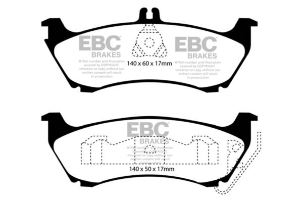 EBC Brakes - EBC Brakes Redstuff Ceramic Low Dust Brake Pads