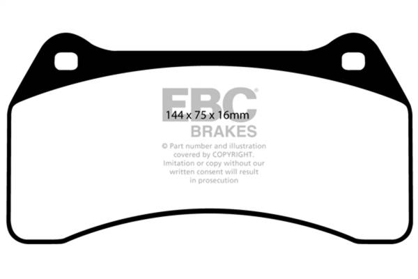 EBC Brakes - EBC Brakes Redstuff Ceramic Low Dust Brake Pads