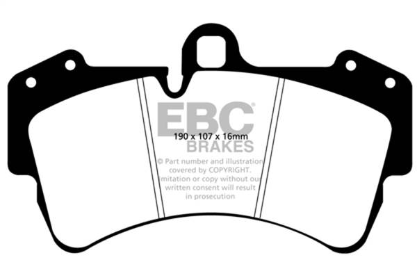 EBC Brakes - EBC Brakes Redstuff Ceramic Low Dust Brake Pads