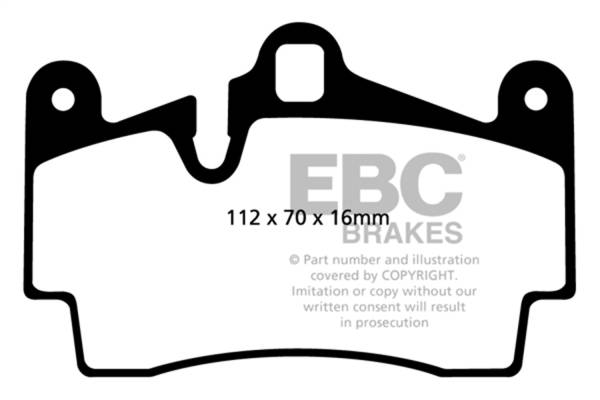 EBC Brakes - EBC Brakes Redstuff Ceramic Low Dust Brake Pads